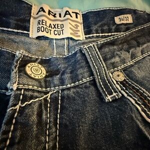 Ariat Men's Bootcut Jeans - Dark Blue